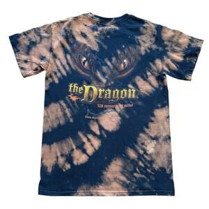 Upcycled Deals Gap Motorcycle Tshirt Tail of Dragon DIY Bleach Small 100% Cotton